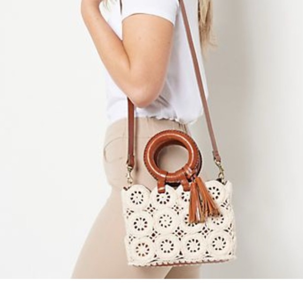 Patricia Nash Crochet Vobbia Small Tote - Picture 2 of 6
